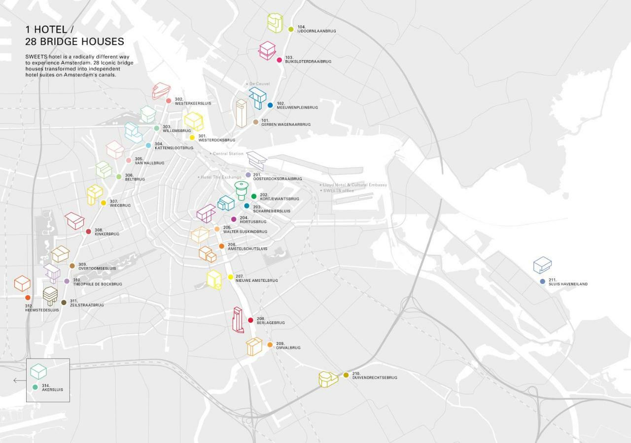 Sweets - Gerben Wagenaarbrug Amsterdam Zewnętrze zdjęcie